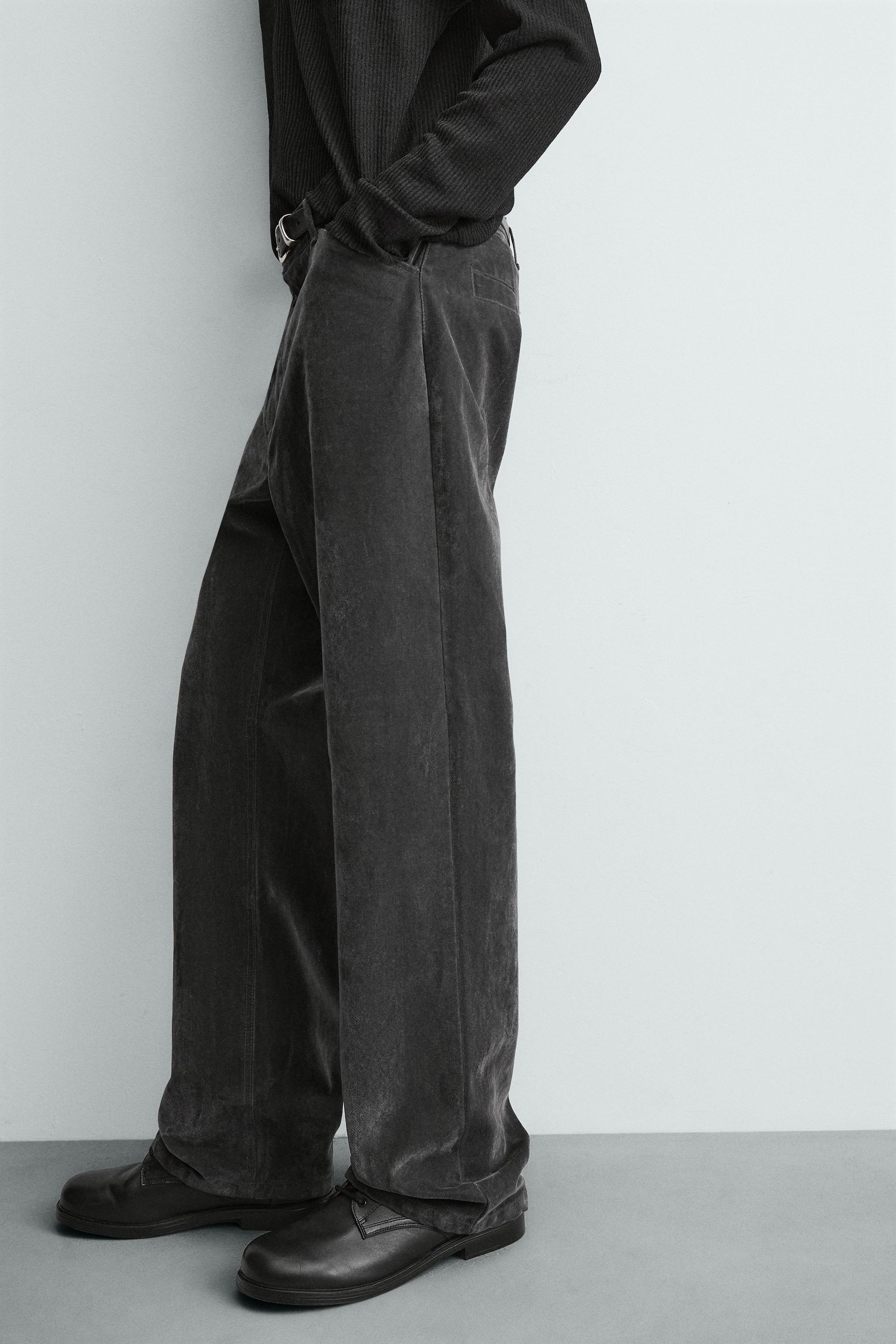 PANTALON RELAXED FIT FLOQUÉ